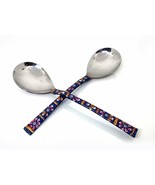 Copper-steel Hand Painted Meena Work Dinnerware serving spoon tableware - $39.06 CAD