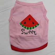 Dog T-shirt Watermelon Pink Small - $11.88