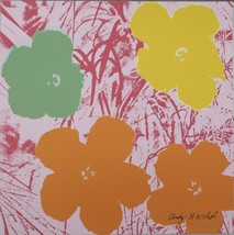 Andy Warhol Lithograph Flowers - £860.62 GBP