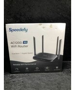 Speedefy K4 Easy Management AC1200 Dual Band Gigabit Speed Wi-Fi Router NEW - $14.84