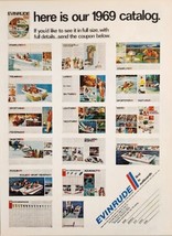 1968 Print Ad Evinrude Outboard Motors New Models for 1969 Shown - $19.78