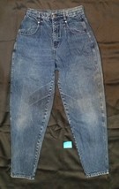 Brittania Jeans Womens Blue Jeans Size 10, 26 W x 28 I, Tapered Leg, Vintage - £8.97 GBP