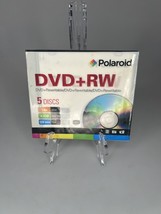 Polaroid DVD+R+RW 4.7GB 120-Minute 4x Rewritable DVD Disc, 5-Pack Case Brand NEW - £7.76 GBP