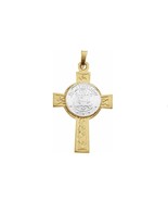 14K Two Tone Gold US Army Cross Pendant - €472,79 EUR