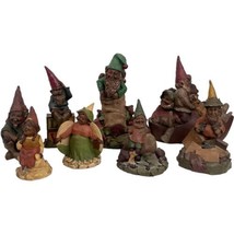 Tom Clark Gnomes Gnome Figurines Assorted Fantasy Male Female Lot of 8 U9 - £92.90 GBP