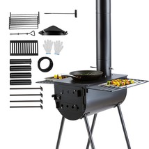 VEVOR Wood Stove, 118 inch, Alloy Steel Camping Tent Stove, Portable Woo... - $253.06