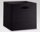 Threshold™ ~ 13&quot; Square ~ Polyester Cube ~ Storage Bin ~ Black ~ Solid - $22.44