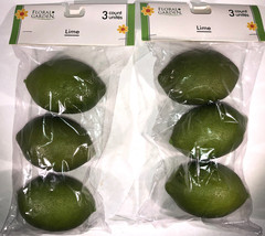 Lime Fruit Bowl Ornaments 3 pc In Package(2pkgs)NEW-SHIPS SAME BUSINESS DAY - $8.79