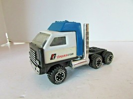 1980&#39;S Tonka Tractor Cab Transcon Blue &amp; White Tonka Wheels 5&quot; METAL/PLASTIC H8 - £2.86 GBP
