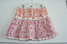 GapKids Girls XS 4-5 Floral Tiered Skirt with lining - £6.99 GBP