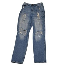 Hollister Ultr High Rise Mom Jean Womens Junior 5R W27 L27 Ripped Distre... - $17.60