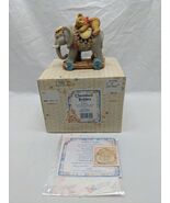 Cherished Teddies Elephant Trunk Full Of Bear Hugs Circus Elephant Figure - $187.59 MXN