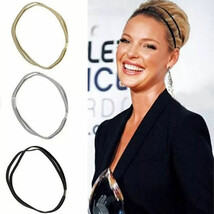 Women Stylish Double Braided Glitter Elastic Bling Hoop Hair Band Headba... - $9.95
