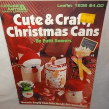 Cute Crafty Christmas Cans Craft Book From Recycled Items 1994 Booklet 1536 - £7.84 GBP