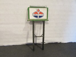 Vtg American Amico Stantion Sign from Building Kit Plastic  3.25&quot; PR - $48.45 MXN