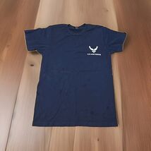 Tultex US Air Force USAF T-Shirt Womans Size Small Navy Blue Military V2 - $17.82