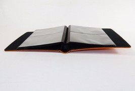 Photo Album, Orange Cowhide Leather Cover 20 Pages, Holds Eighty 4&quot; x 6&quot; Picture - £19.47 GBP