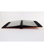 Photo Album, Orange Cowhide Leather Cover 20 Pages, Holds Eighty 4&quot; x 6&quot;... - £19.47 GBP