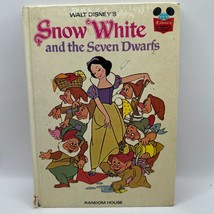 Walt Disneys Snow White &amp; The Seven Dwarfs Hardcover Book Random House 1973 - £11.14 GBP