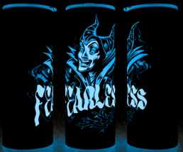 Glow in the Dark Maleficent  Fearless Sleeping Beauty Cup Mug Tumbler 20oz - £18.34 GBP