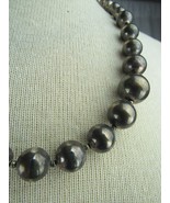 vintage MID CENTURY necklace METAL BALL chain graduated bead ESTATE SALE! - $447.04 MXN