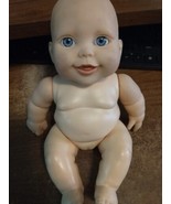 Baby Girl Doll Anatomically Correct  Chubby Blue Eyes 9&quot; - £2.33 GBP