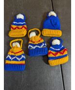 Set Of 5 Knit Toboggan Ornaments - $14.85