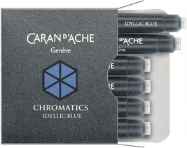 Caran d&#39;Ache CD8021.14 Ink Cartridges - Idyllic Blue (Pack of 6) - $10.84