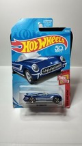 Hot Wheels &#39;55 Corvette BLACK 50th Anniversary New Then and Now 3/10 - $4.46