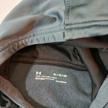 Under Armour Coldgear Hoodie Gray Pullover Sweatshirt Men's Small Loose Size XL image 4