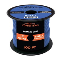 12 Gauge Car Audio Primary Wire (100FtBlue) Remote, Power/Ground Electrical - £27.26 GBP
