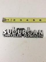 SUBURBAN CHRYSLER PLYMOUTH Vintage Car Dealer Plastic Emblem Badge Plate... - $29.99