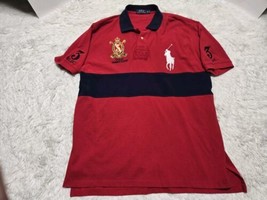 Ralph Lauren Polo Summer Classic XL Shirt Custom Fit BIG PONY Banded Red... - £29.91 GBP