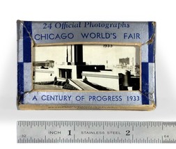 1933 Chicago Worlds Fair Century of Progress Set of 24 Small Photos by Stadler - £14.13 GBP