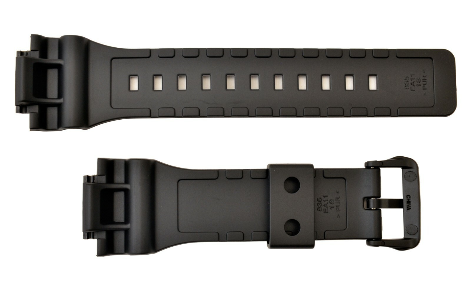 Genuine CASIO G-SHOCK Watch Band Strap AQS810W TRT110H W-735H  Black Rubber Item image 3