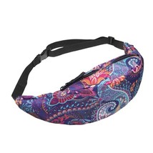 New Colorful Waist Bag For Men Fanny Pa Style Belt Bag Women Waist Pack Travelli - £10.37 GBP