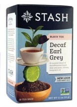 NEW Stash Tea Decaffeinated Tea Blends Earl Grey 18 Count - $9.73