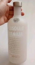 Absolut Vanilia Vanilla Vintage Etched Glass Bottle USED Empty 750 ML - £7.76 GBP