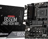 MSI B550M PRO-VDH WiFi ProSeries Motherboard (AMD AM4, DDR4, PCIe 4.0, S... - £129.36 GBP+