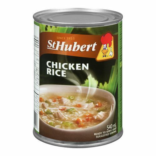 6 x St-Hubert Chicken Rice Soup 540 mL / 18.3 oz each can ,Canada ,Free Shipping - $37.74