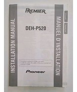 Pioneer Premier DEH-P520 Installation Manual Copyright 1999 - $7.80