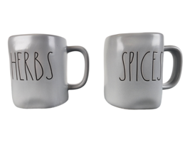 Rae Dunn Herbs &amp; Spices Container Shakers Artisan Collection New Gray Color - £7.09 GBP