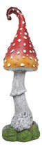 Large Fairy Garden Red White Spotted Crooked Toadstool Mushroom Figurine... - £64.02 GBP