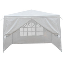 2X 10&#39;X10&#39; 4 Walls Outdoor Canopy Party Tent Wedding Heavy Duty Gazebo G... - £123.53 GBP