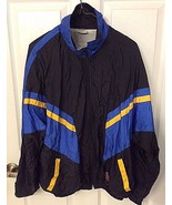 Misty Valley Sport Windbreaker Zip  Up Jacket Black Blue Yellow Vintage ... - $368.09 MXN