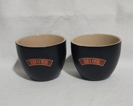  Bailey&#39;s Irish Cream MINE and YOURS Mugs Cups Ceramic (set of 2) - £8.34 GBP