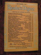 Reader&#39;s Digest September 1942 WWII Fletcher Pratt Cecil B. De Mille Charles Atl - £6.49 GBP