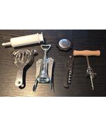 Lot of 6 Bar Tools Strainer Winged &amp; Pull Waiter&#39;s Friend Corkscrew Foil... - $385.44 MXN