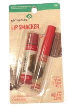 Bonne Bell Lip Smacker Lip Balm Gloss Chocolate Peanut Butter 2 Pack Girl Scouts - £28.93 GBP
