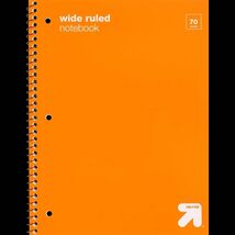 Up&up™ Spiral Notebook 1 Subject Wide Ruled 70 Pages Orange 3 Hole Punched - €1,47 EUR Up&up™ Spiral Notebook 1 Subject Wide Ruled 70 Pages Orange 3 Hole Punched - €1,47 EUR
